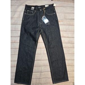 Vintage Chams Jeans Men's size 32 Dark Wash NWT Straight Leg  Y2K Embroidered